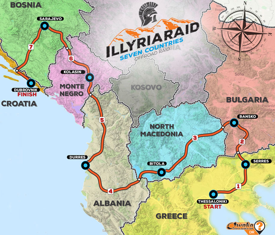 Illyria Raid 2020 PARCOURS SPRING
