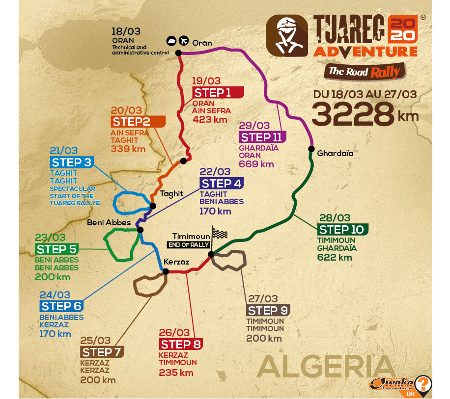 Tuareg Adventure 2020 - Parcours