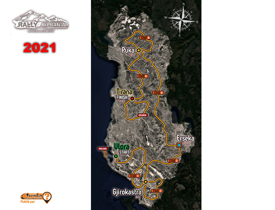 Albania Rally 2021 - Parcours