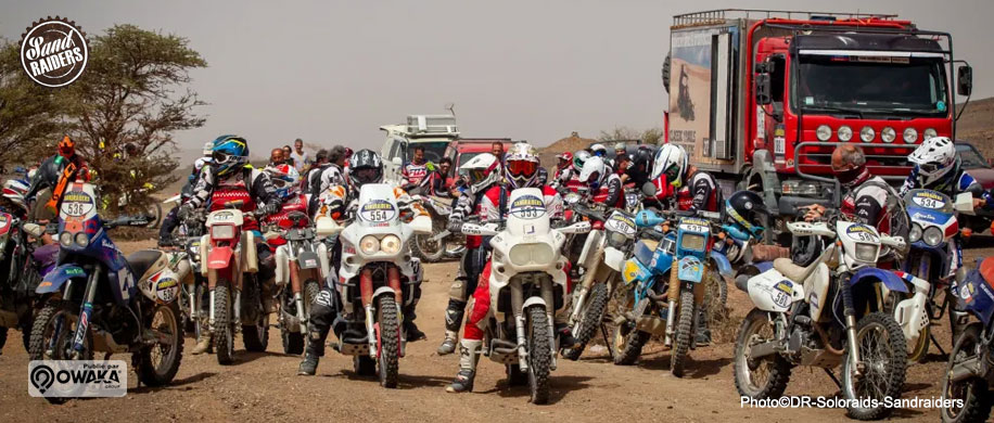 Raid, Moto ancienne, Soloraids, Sandraiders, Maroc, moto d'antan