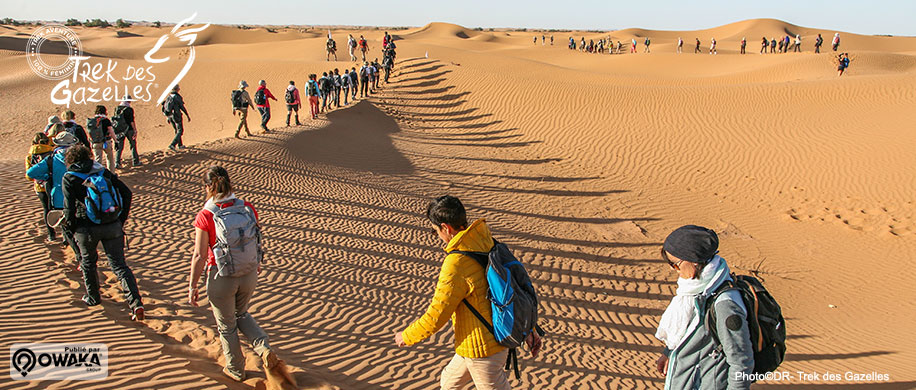 Trek des Gazelles, Trekking, maroc, trek féminin, marche à pied, desert