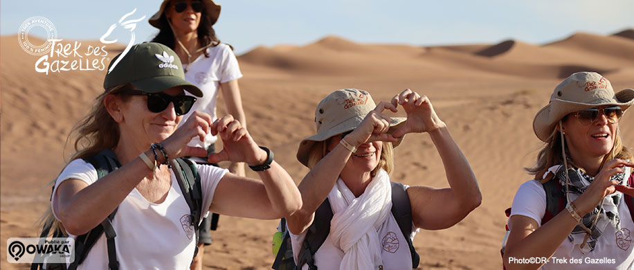 Trek des Gazelles, Trekking, maroc, trek féminin, marche à pied, desert