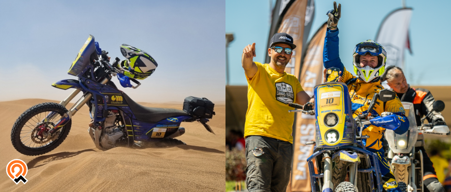 Lamas Rally Morocco, rallye-raid Maroc, aventure moto, raid moto Maroc, témoignage pilote moto, Michel Garcia, rallye-raid accessible, moto désert, AJP PR7, Objectif Adventure, rallye-raid amateur, balise Owaka, Lamas Rally Monviso
