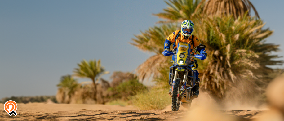 Lamas Rally Morocco, rallye-raid Maroc, aventure moto, raid moto Maroc, témoignage pilote moto, Michel Garcia, rallye-raid accessible, moto désert, AJP PR7, Objectif Adventure, rallye-raid amateur, balise Owaka, Lamas Rally Monviso