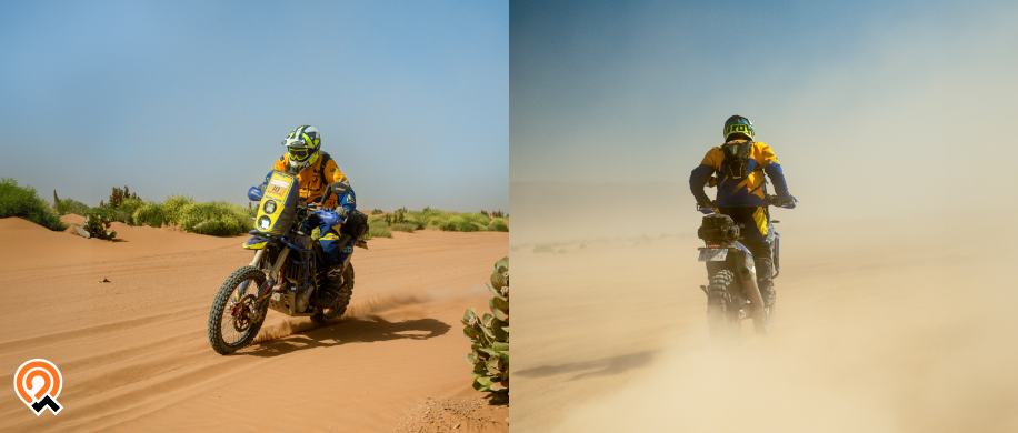 Lamas Rally Morocco, rallye-raid Maroc, aventure moto, raid moto Maroc, témoignage pilote moto, Michel Garcia, rallye-raid accessible, moto désert, AJP PR7, Objectif Adventure, rallye-raid amateur, balise Owaka, Lamas Rally Monviso