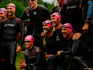 L'Ahuña Triathlon, c'est 180 km en moins de 24h pour traverser l'Iparralde d'ouest en est : 3 km de nage en océan, 146 km de gravel/VTT et 32 km de trail jusqu'au pic d'Anie, en autonomie totale. Découvrez ce challenge unique au Pays Basque sur Owaka.