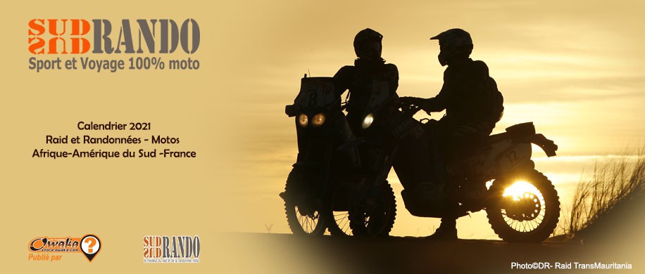 Calendrier Rando Quad 2021 Moto] SudRando   Calendrier 2021 du Raid et de la randonnée   Owaka