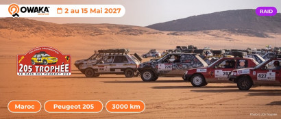 205 Trophée : le raid des Peugeot 205 au Maroc avec une mission humanitaire