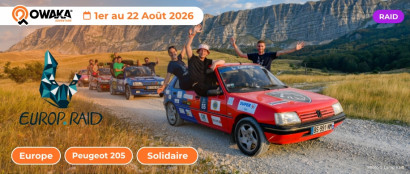 Europ'Raid, un tour d’Europe culturel et solidaire de 8 000 kilomètres à bord de Peugeot 205
