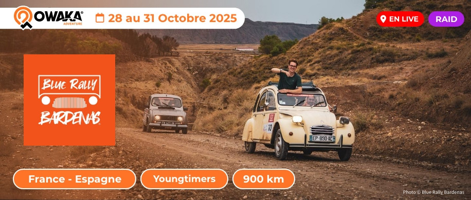 Blue Rally Bardenas en 4L ou 2CV c'est maintenant en live !