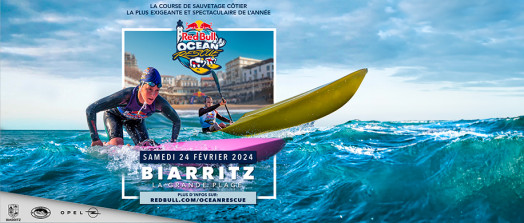Red Bull Ocean Rescue, une folle compétition de sauvetage côtier sur les plages de Biarritz, au programme : trail, natation, paddle, kayak..