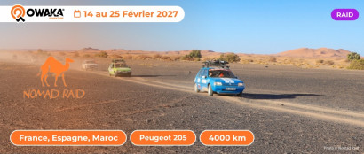 Nomad Raid : un raid touristique et solidaire au Maroc, en Peugeot 205 !