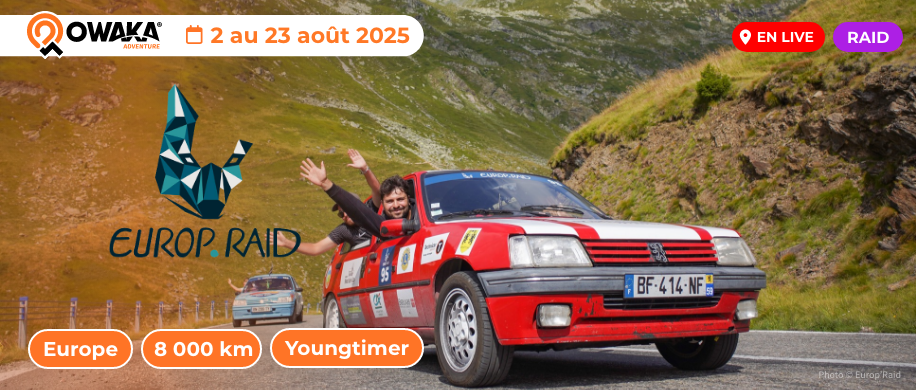 Europ'Raid 2025 c'est maintant en live tracking sur Owaka !