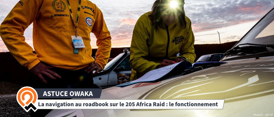 La navigation au roadbook sur les raids youngtimers : le fonctionnement du 205 Africa Raid