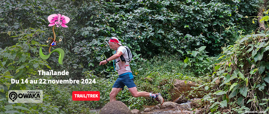 Trail des Orchidées un trail de 100 km en 4 étapes à travers la Thaïlande, un format de trail, ou de randonnée 