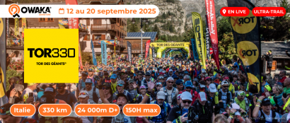 C'est parti pour le TOR330 Des Géants 2025 en live sur Owaka dès maintenant !