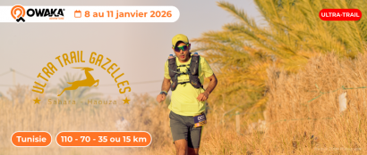 L'Ultra Trail des Gazelles Sahara revient en janvier 2026 au coeur du désert tunisien !