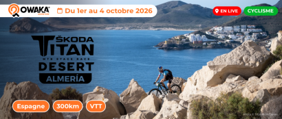 Škoda Titan Desert Almería 2026 : suivez la course en live sur Owaka