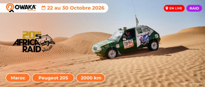 Suivez le parcours du 205 Africa Raid en direct sur Owaka Live