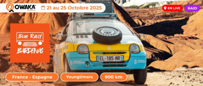 Blue Rally Bardenas 2025 c'est maintenant en live sur Owaka ! 