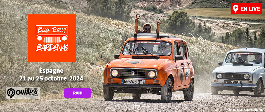 Blue Rally Bardenas 2024 c'est maintenant en live sur Owaka ! 