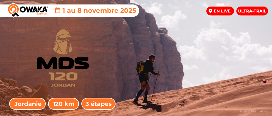 Suivez le Marathon Des Sables Jordanie 2025 en live sur Owaka !