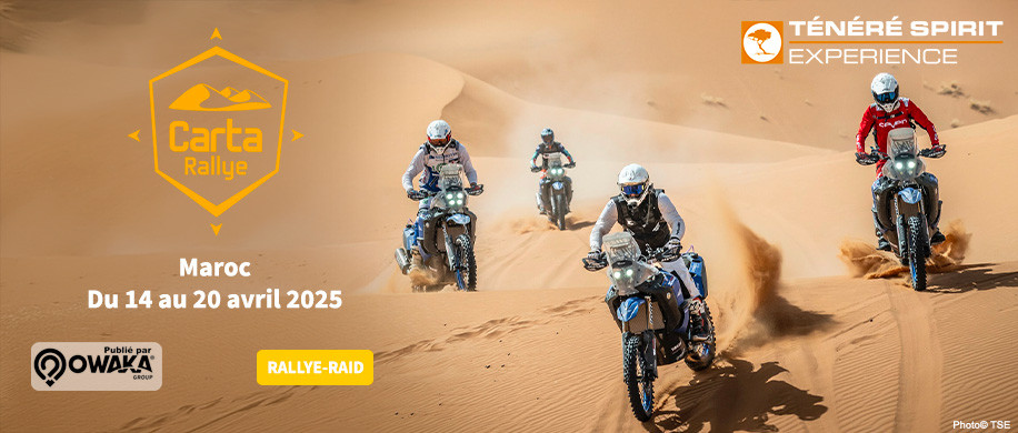 Carta Rallye 2025 : vivez l’aventure en Ténéré 700 avec le Team officiel Yamaha, pour une immersion unique dans le rallye-raid 