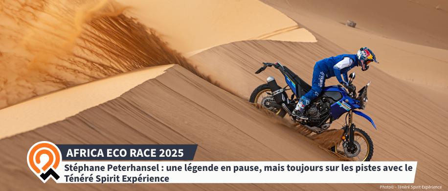 Stéphane Peterhansel pas de Dakar 2025 mais l'Africa Eco Race en moto avec le Ténéré Spirit Expérience 