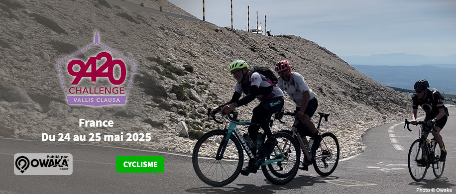 9420 Challenge Vallis Clausa : un challenge cycliste avec l'ascension du Mont Ventoux pour la bonne cause !