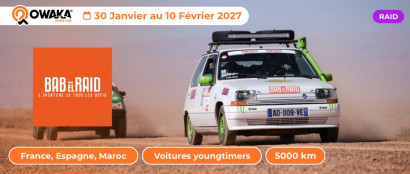 Bab El Raid : un raid solidaire au Maroc en voitures youngtimers sur 5000 kms au volant de 4L, Peugeot 205, Fiat Panda...