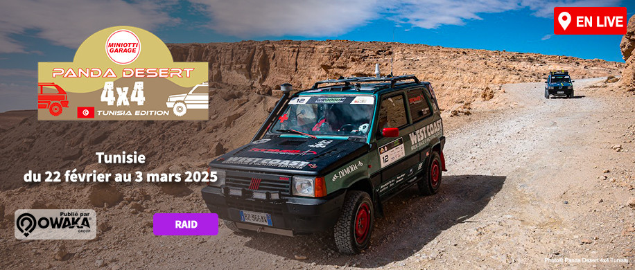 Panda Desert 4x4 Tunisie c'est maintenant en live sur Owaka !	