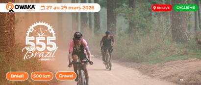 La course 555 Brazil Bikingman 2026 c'est maintenant en live sur Owaka !	
