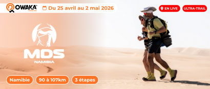 Le Marathon des Sables Raid Namibie 2026 c'est maintenant en live sur Owaka !