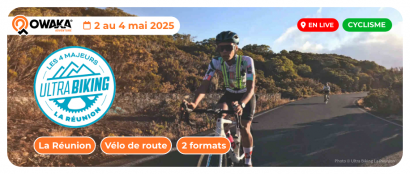 Top départ du live tracking Ultra Biking Réunion 2025 avec Owaka !