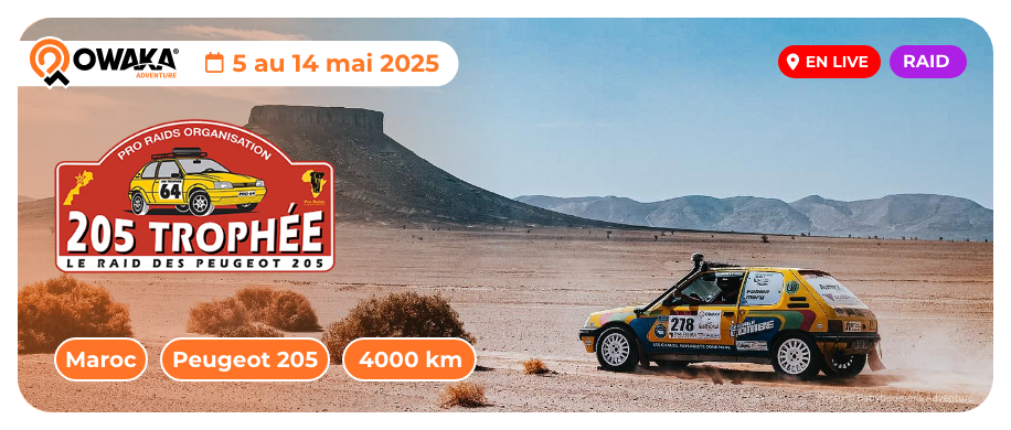 Le raid 205 Trophée revient en 2025 et c'est maintenant sur Owaka !