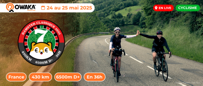Top départ du live tracking de l'aventure cycliste Hamster Classique 2025 avec Owaka ! 