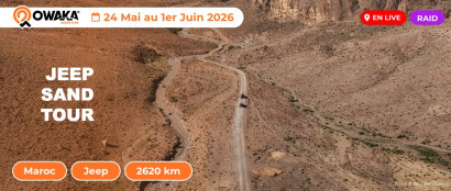 Jeep Sand tour : suivez en direct la progression des participants dans le désert avec Owaka Live