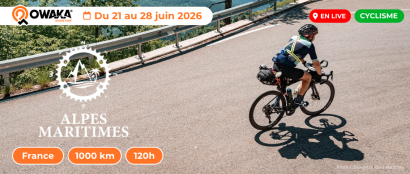 1000km en moins de 120h : c'est le Bikingman Alpes-Maritimes qui prend son départ en live sur Owaka