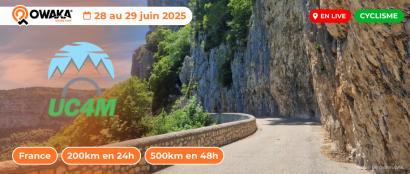 Ultra Cyclisme des 4 Massifs : Suivez l'UC4M 2025 avec le live tracking Owaka