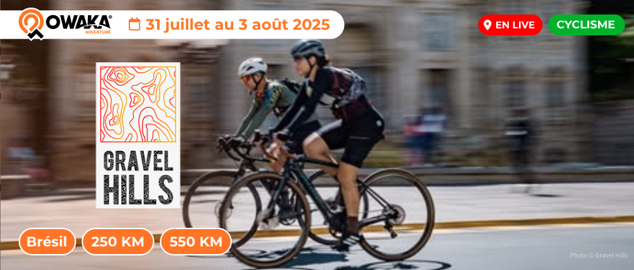 Gravel Hills : 250 et 550 km au Brésil en live sur Owaka !