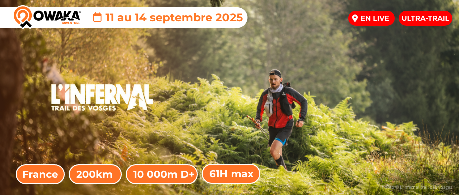 L'Infernal Trail Des Vosges 2025 en live sur Owaka !