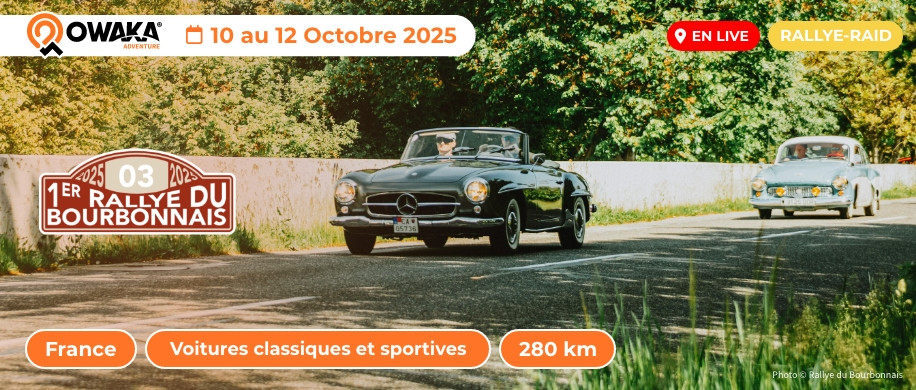 Suivez en direct le Rallye du Bourbonnais 2025 sur Owaka Live !