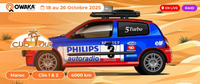 Suivez en direct le Clio Tour 2025 sur Owaka Live !