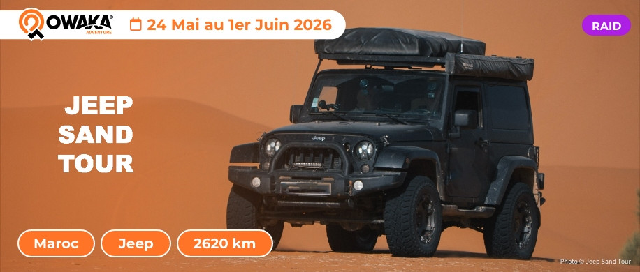 Jeep Sand Tour : une aventure exceptionnelle en Jeep au Maroc
