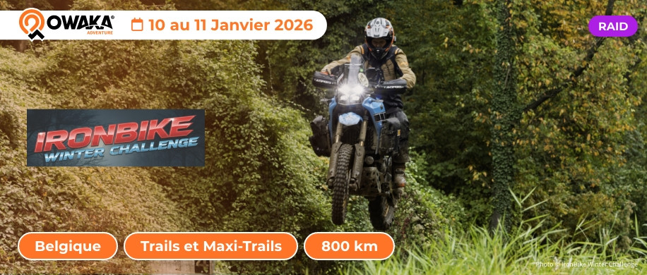 IronBike Winter Challenge : 3 défis inédits moto trail et maxi trail à relever !