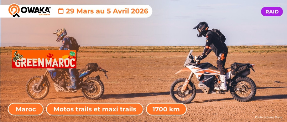 Green Maroc : un raid moto réservé aux trails au Maroc
