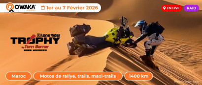 Lone Rider Trophy : maintenant en live sur Owaka !