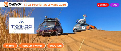Twingo Maroco Tour en live sur Owaka !
