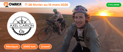Axel Carion boucle la Baja Divide : 2000 km suivis par Owaka