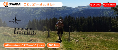 Stéphane Brogniart s'attaque à l'aller-retour du GR20 en 10 jours : 360 km et 24 000 m de dénivelé avec une hotte en osier